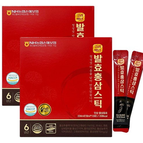 더존건강 고려백년 발효홍삼 스틱, 1개, 26회분