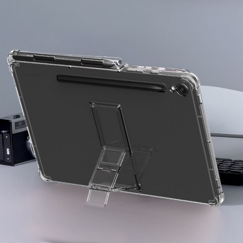 갤럭시 탭 S9 FE 플러스 케이스 펜 수납 거치 플렉실드는 태블릿을 보호하고 기능을 향상시키는 완벽한 액세서리입니다.