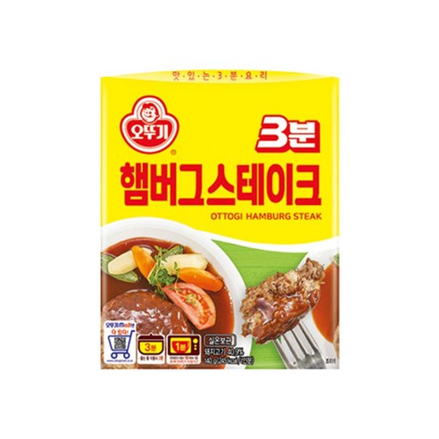 오뚜기 3분 햄버그스테이크, 140g, 24개