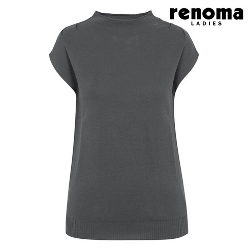 레노마레이디 돌돌이넥 민소매 니트 다크그레이 SY32KP010-DG