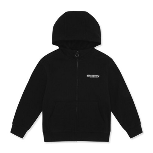 디스커버리키즈후드집업 AQS DKTR62026-BKS 키즈 보아플리스 트레이닝 자켓