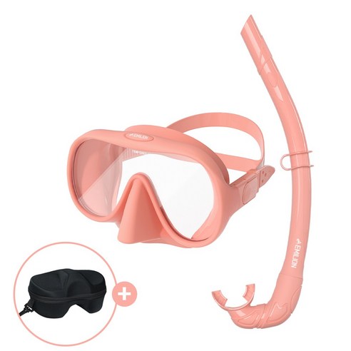 에밀리온 성인용 스노쿨링 마스크 세트 장비 마린, 성인용 마린 딥블루