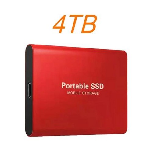 휴대용 외장 SSD 하드디스크 외장하드 1TB 하드 드라이브 2TB 고속 솔리드 디스크 USB 3.1/C 타입 대용량 저장 장치 노트북/휴대폰용, 없음, 9) Blue 1TB