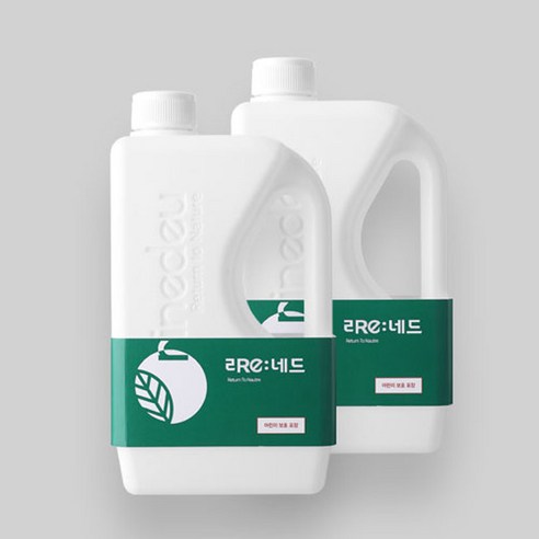 리네드 프리미엄 미네랄 세탁수 거품없는 천연 세제 유아용세제, 2L+2L(총4L), 1개, 2000ml