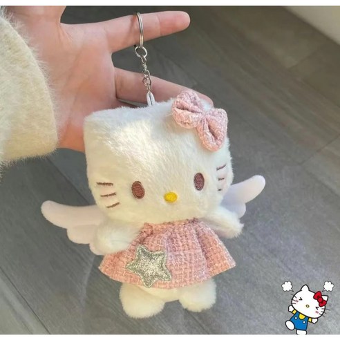 키티인형 키링 백참, 1개
