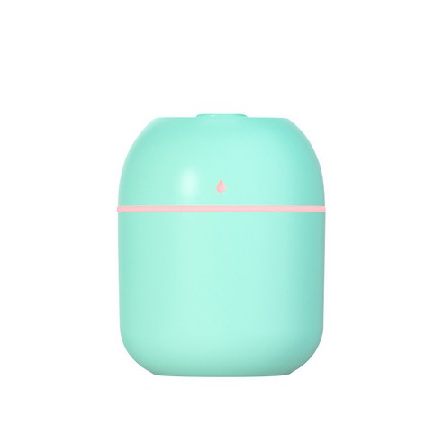미니카 가습기 usb 가정용 휴대용 정음 침실 안개량 사무용 데스크톱 가습기, 물방울 220 그린 Usb 플러그인