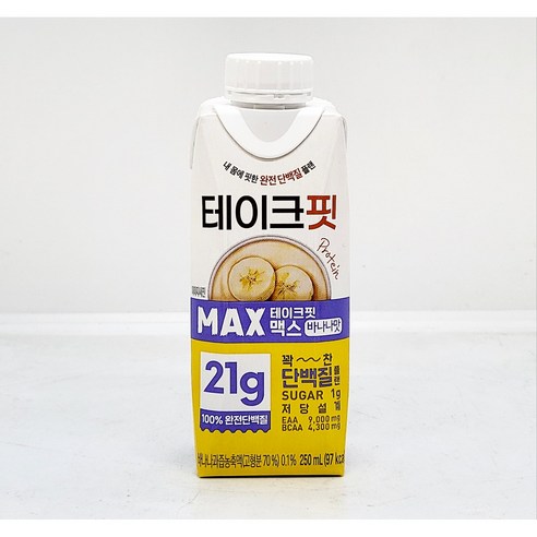 남양 테이크핏 맥스 바나나, 250ml, 10개