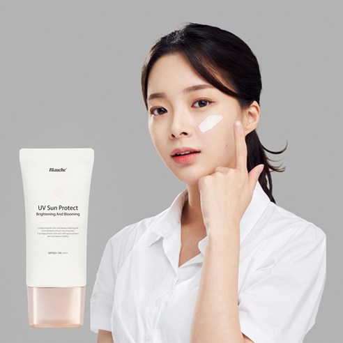 눈시림 백탁 끈적임 유분기 없는 골프 서핑 스포츠 톤업 선크림 자외선 차단제 SPF50+ 50g, 50ml, 1개