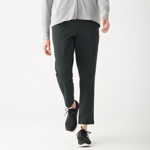 무인양품 MUJI 여성 스트레치 이중 편직 이지 테이퍼드 팬츠