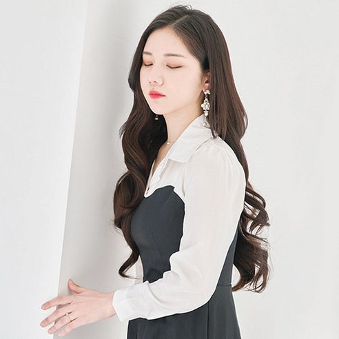 가발매니아 리치펌 글램루즈 5헤어피스 49cm 똑딱이 붙임머리 (제디원사), 내츄럴브라운, 1개