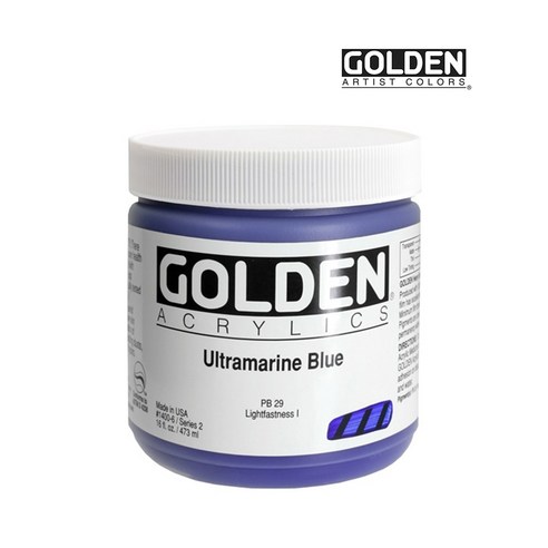 골든 아크릴물감 헤비바디 473ml S2 Ultramarine Blue