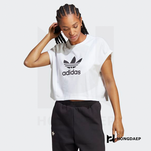 아디다스 여성 아디컬러 클래식 트레포일 숏 티셔츠