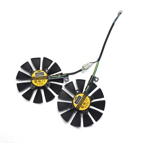 inRobert A 페어 ASUS 듀얼 시리즈 GTX 1070 1060 RX 480 그래픽 카드 쿨러 T129215SU