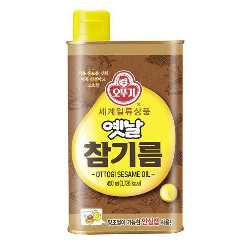 오뚜기 옛날 참기름, 450ml, 4개