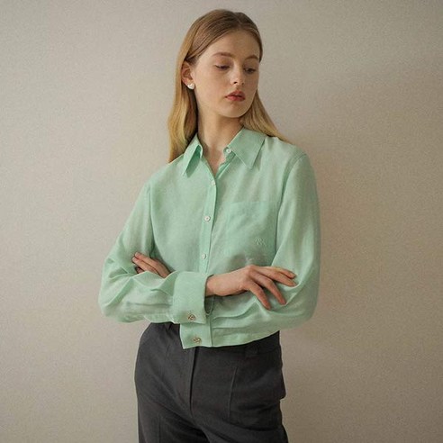 온앤온 에센셜 자수 포인트 블라우스 NEW3MB103