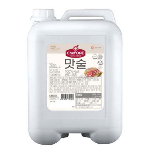 쉐프원 맛술 10kg 국산100%생강 비린내제거 누린내제거, 2개
