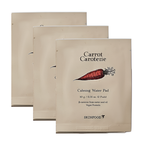 민감 피부를 위한 촉촉한 당근 진정, 스킨푸드 캐롯 카로틴 카밍 워터 패드 리필로 피부 고민 종결! 당근패드리필