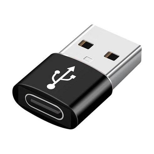 충전기 전원 은행 데이터 전송을 위한 USB C 변환기 어댑터에 여러 가지 빛깔의 2-in-1 USB, 블랙, 0.92x0.59x0.26inch, 알루미늄 합금