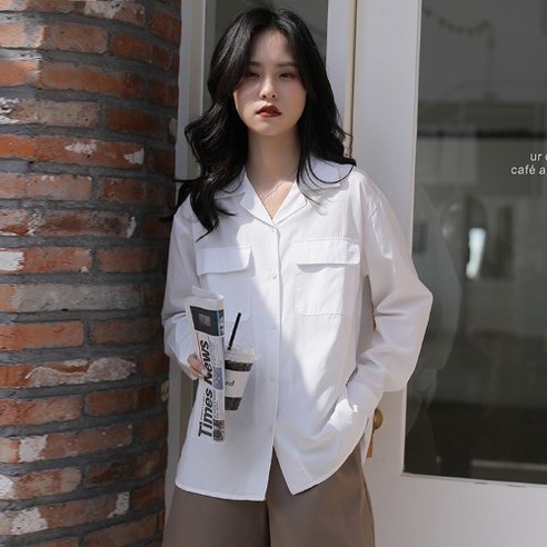 SU 봄과 가을 흰색 정장 칼라 셔츠 여성 긴 소매 새로운 한국어 스타일 세련된 탑 디자인 감각 틈새 기질