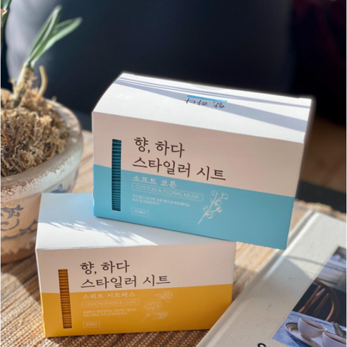 향하다 스타일러 시트 의류관리기 에어드레서 냄새 제거 향기 30P, 1개, 소프트 코튼