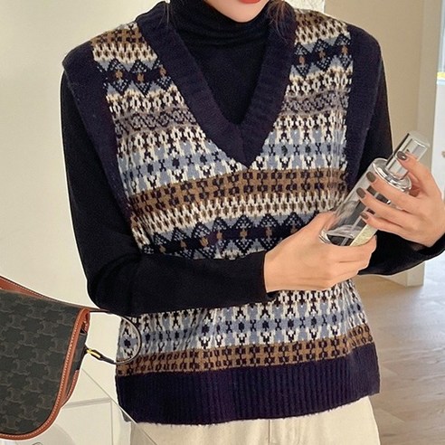엔비룩 프리즈패턴조끼