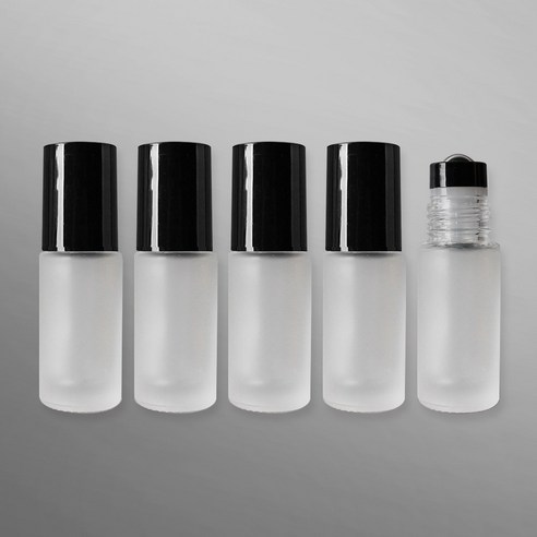 포포라운지 롤온 공병 롤러 용기 휴대용 아로마 오일 소분 향수병, 5개, (5ml 불투명)