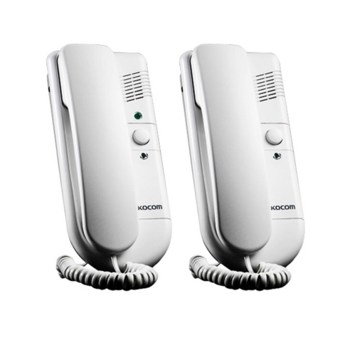 코콤 2선식 직통식인터폰 IP-201PAC DC 세트, IP-201PDC