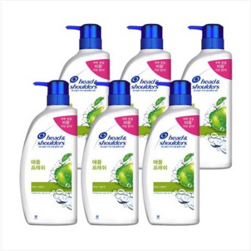 헤드앤숄더 애플프레쉬 샴푸 850ml X 6개 1박스
