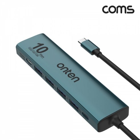 FW976 Coms C타입 USB 멀티허브 컨버터 Type C USB 3.2 Gen2 RJ45 이더넷 랜카드