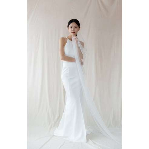 [웨딩나우ㅣ강추] 홀터넥 백트임 머메이드 드레스 [WeddingNOWㅣ추천]