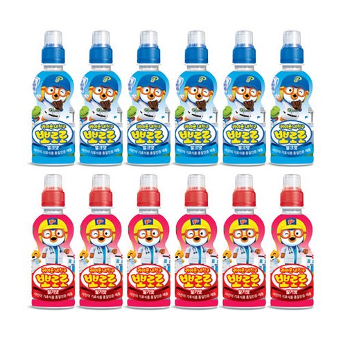 뽀로로 어린이 음료 235 ml 밀크6 딸기6(총 12개입)