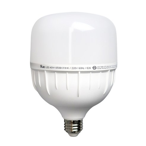 블링 GS LED 전구 삼파장 램프 크림벌브 보안등 공장등 고와트, 40W(E39), 1개