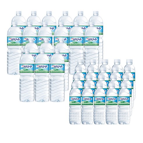 제주 삼다수 2L 18병+500ml 20병, 500ml, 18개