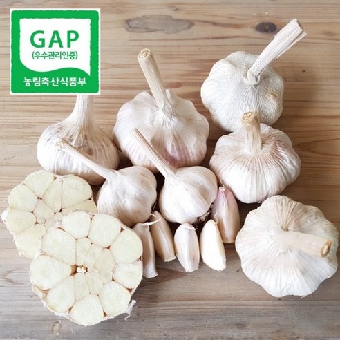 [GAP산지직송] 국산 마늘 햇 통마늘 안깐마늘 1kg 2kg, 1개, 2kg(대)