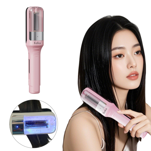무선 손상모 컷팅기 손상모 셀프커팅 자르기 고데기 헤어 트리머, 핑크