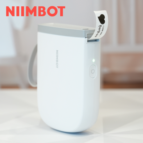 님봇 Niimbot D11 네임스티커 라벨프린터 (라벨지1개포함), D11H화이트+화이트12x30, 1개