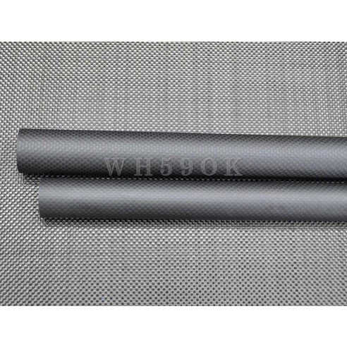 고강도 3k 탄소섬유튜브 외경 20mm 22mm 23 24mm 25mm 26mm 27mm 28mm 29 30mm 길이500mm 3k 평직유광 윙튜브 Carbon fiber tube, 2pcs 29x27x500mm 무광