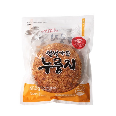 정성가득 누룽지, 450g, 3개