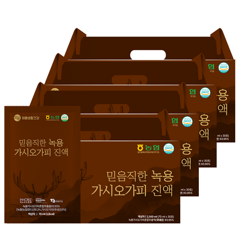 믿음직한 녹용가시오가피 진액, 120개, 70ml