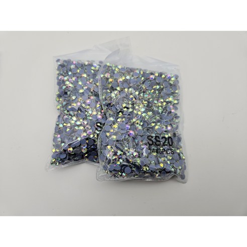 리야하우스 ss20 크리스탈 플랫백 네일스톤 ss20 4.6~4.8mm, 핫픽스, 4개