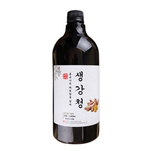 국산 생강청 생강차 수제생강청 생강진액 생강원액 1000ml, 2개, 1개입, 1L