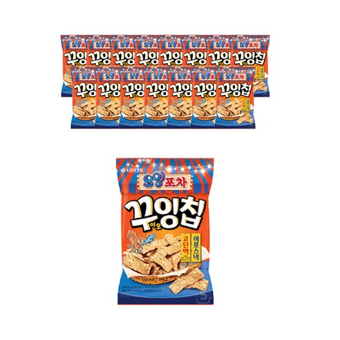 롯데 오잉 포차 꾸잉칩 60g, 16개