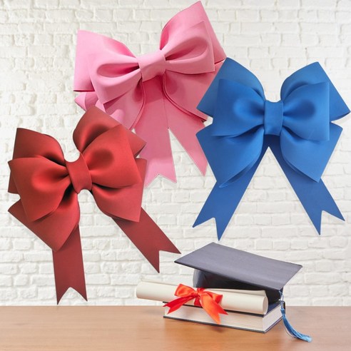 파니사니 대형리본 50cm 웨딩카 기념일 행사 프로포즈 1주년, 1개, 레드