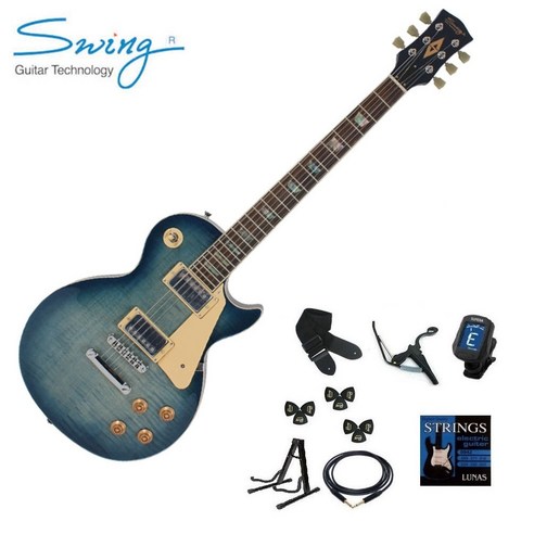 짜릿한 기타 연주, 꿈이 현실로! 스윙 클래식 100s 블루 일렉기타 솔직 후기 레스폴