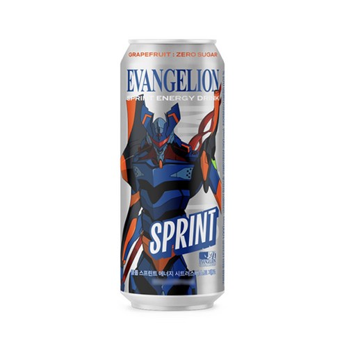에반게리온 스프린트에너지드링크 시트러스버스트제로 500ml x 4개