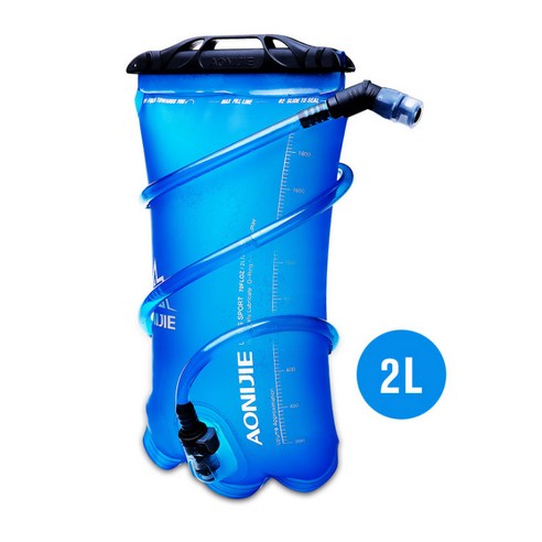 Aonijie SD16 소프트 저수지 물 방광 워터 백 수화 팩 마시는 러닝 사이클링, 2 L, 하나
