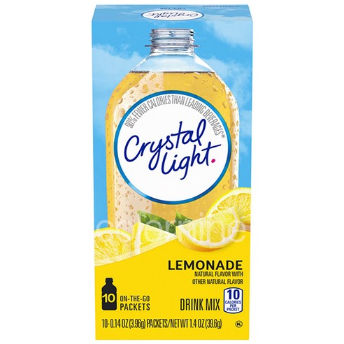 [ Crystal Light ] 크리스탈라이트 온더고 레몬에이드 아이스티음료, 30개, 3.96g