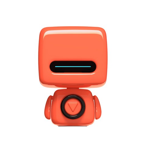미니 349 로봇 창의 소형 만화 블루투스 스피커 미니 휴대용 야외 블루투스 미니 스피커, 오렌지