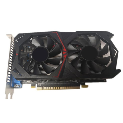 컴퓨터 그래픽 카드 GTX1050 2GB DDR5 듀얼 냉각 팬 128 비트 컴퓨터 그래픽 카드, 보여진 바와 같이, 하나