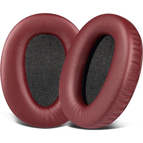 SOULWIT 교체용 이어패드-호환 모델 소니 WH-CH700N/MDR-ZX780 (ZX780DC)/MDR-ZX770/MDR-10R (10RNC 10RBT)오버이어 헤드폰 1쌍, Burgundy, Protein Leather, 1개